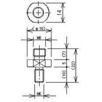イマダ ネジ径変換アダプタ M8ーM6 CAー8T6 1個（直送品）