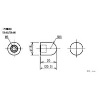 イマダ ウレタン製球面圧縮治具 URー8S 1個（直送品）