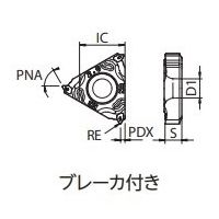 京セラ ねじ切りチップ 16ER16UNーTQ:PR1515 1セット(5ケ)（直送品）