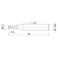 三菱マテリアル KMC2ストレートドリル MS2MS D0170 1セット(3PC)（直送品）