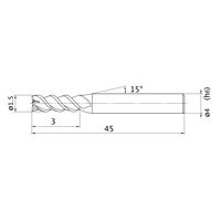 三菱マテリアル エムスターエンドミル MSMHZD D0150 1セット(3PC)（直送品）