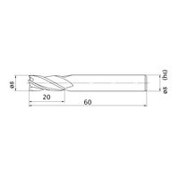 三菱マテリアル エンドミル MS4MC D0800 1セット(3PC)（直送品）
