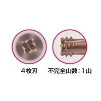 MOLDINO エポック Dスレッドミル EDT-0.5-10.5-TH 1セット(2PC)（直送品）