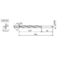 オーエスジー 超硬ドリル 8704410 1PC（直送品）