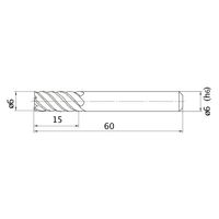 三菱マテリアル ミラクルエンドミル VFMD D0600 1PC（直送品）