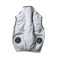 クロダルマ エアセンサー ベスト シルバー ファンバッテリーセット L 26865-40-L-KS100 1SET（直送品）