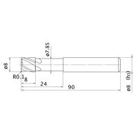 三菱マテリアル パックドリル VCPSRB D0800N24R01 1PC（直送品）