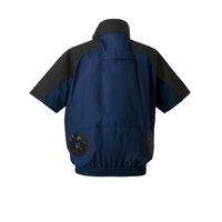 クロダルマ エアセンサー ハーネス対応半袖ジャンパー ネイビー ファンバッテリーセット L 268801-11-L-KS100 1SET（直送品）