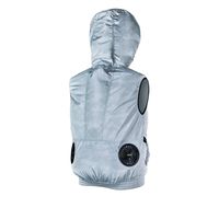 クロダルマ エアセンサー フード付ベスト 迷彩シルバー ファンバッテリーセット SS 26864-400-SS-KS100 1SET（直送品）