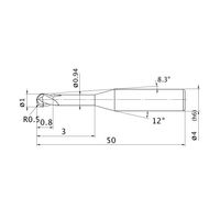 三菱マテリアル エムスターエンドミル VF2XLB R0050N030S04 1セット(3PC)（直送品）