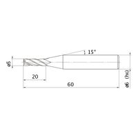 三菱マテリアル 汎用エンドミル MS4JC D0500 1セット(3PC)（直送品）