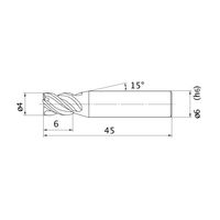 三菱マテリアル エムスターエンドミル MSSHD D0400 1セット(3PC)（直送品）