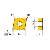 三菱マテリアル WSTARドリル NP-CNGA120408TA4 BC8130 1セット(2PC)（直送品）