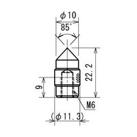 イマダ 付属アタッチメント(円錐) Sー3 1個（直送品）