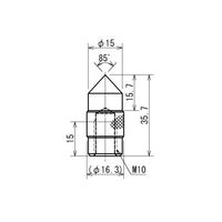 イマダ 付属アタッチメント(円錐) Bー3 1個（直送品）