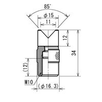 イマダ 付属アタッチメント(V型) Bー5 1個（直送品）