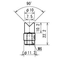 イマダ 付属アタッチメント(V型) Sー5 1個（直送品）