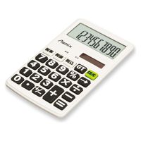 アスカ ビジネス電卓 ポケット フラットタイプ C1019W 1セット(2個)