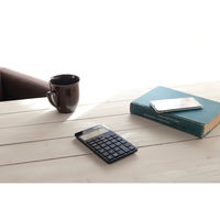 アスカ 計算式表示電卓 ブラック C1258BK 1個