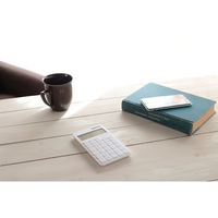 アスカ 計算式表示電卓 ホワイト C1258W 1個