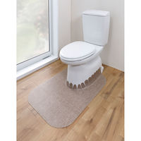 サンコー ゲーミングチェアマット 160×90cm 1枚 ロング 大 ずれない デスク 洗える おくだけ吸着 ブラウン KX-57