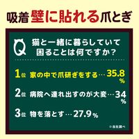 サンコー コーナーにも貼れる猫のつめとぎ 段ボール KX-61 45×10cm 壁傷 防止 貼りなおせる ネコ 1個（直送品）