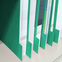 日本ホップス 仕切りガイド バーチカル A4 タテ型 (グリーン) DG-A4V04/10枚入 A-120-1204 1袋(10枚入)