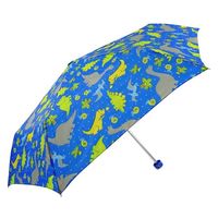 アテイン 子供用折りたたみ傘 50cm きょうりゅう 濃青 5156NV 1セット(3本)