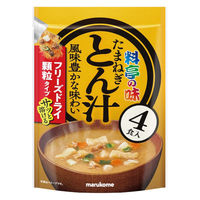 マルコメ お徳用 フリーズドライ顆粒みそ汁 料亭の味 たまねぎとん汁 1セット（24食：4食入×6袋）