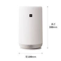 シャープ（SHARP） プラズマクラスター小型空気清浄機 スタンダードモデル 最大6畳（空気清浄） FUSC01W 1台