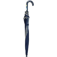 アテイン 学童 子供用 50cm ジャンプ 傘 長傘 1コマビニールタイプ 反射テープ付 紺 ネイビー 1081NV 1セット(3本)（直送品）