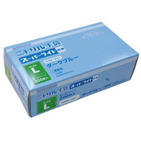 パックスタイル ニトリル手袋 PSニトリルスーパーライト 粉無L 濃紺 00622014 1袋(200個)（直送品）