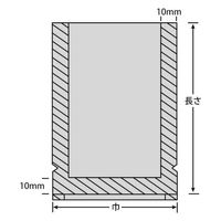 福助工業 真空袋 ナイロンポリ 新Lタイプ No.3 (13-23) 0707562 1袋(100個)（直送品）