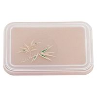 タカギ産業  弁当容器 B-116 [本体]ワイン [蓋]透明・笹 1001599 100枚(10枚×10)（直送品）