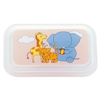 タカギ産業  弁当容器 B-161A [本体]ピンク78 [蓋]透明・ピュアフレンドB 1006099 100枚(10枚×10)（直送品）