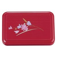 タカギ産業  弁当容器 B-184 [本体]ワイン [蓋]ワイン・胡蝶蘭 1011899 100枚(10枚×10)（直送品）