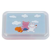 タカギ産業  弁当容器 B-192Y [本体]ピンク06 [蓋]透明・ピュアフレンドA 1013799 100枚(10枚×10)（直送品）