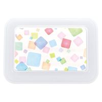 タカギ産業  弁当容器 B-306 [本体]紺 [蓋]透明・キャンディードロップス 1020199 100枚(10枚×10)（直送品）