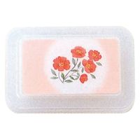 タカギ産業  弁当容器 B-406 [本体]紺 [蓋]透明・しゃくやく 1022099 100枚(10枚×10)（直送品）