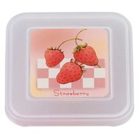 タカギ産業  弁当容器 B-308 [本体]ワイン [蓋]透明・ストロベリー 1020899 100枚(10枚×10)（直送品）