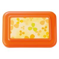 タカギ産業 弁当容器 B-405 [本体]オレンジ92 [蓋]オレンジ92 クローバー(イエロー) 1021999 100枚(10枚×10)（直送品）