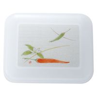 タカギ産業  弁当容器 B-407 [本体]ワイン [蓋]透明・ししとう 1022299 100枚(10枚×10)（直送品）