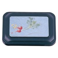 タカギ産業  弁当容器 BW-340 [本体]紺・内赤22 [蓋]紺・ラディッシュ 1111099 100枚(10枚×10)（直送品）