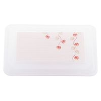 タカギ産業  弁当容器 BW-420 [本体]黒・内赤01 [蓋]透明・ほおずき 1112999 100枚(10枚×10)（直送品）