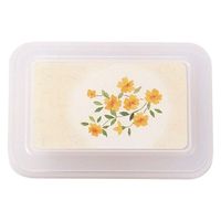 タカギ産業  弁当容器 BW-580 [本体]紺・内赤40 [蓋]透明・やまぶき 1119099 100枚(10枚×10)（直送品）