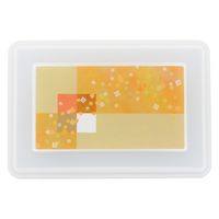 タカギ産業  弁当容器 PR-12 [本体]黒・内B [蓋]透明・花吹雪(イエロー) 1153899 100枚(10枚×10)（直送品）