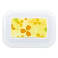 タカギ産業  弁当容器 BR-509 [本体]ワイン [蓋]透明・クローバー(イエロー) 1304999 100枚(10枚×10)（直送品）