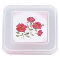 タカギ産業  弁当容器 BRー308 [本体]ワイン [蓋]透明・しゃくやく 1303899 100枚(10枚×10)（直送品）