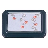 タカギ産業  弁当容器 BR-306 [本体]紺 [蓋]紺・ほおずき 1303699 100枚(10枚×10)（直送品）