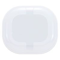 タカギ産業  弁当容器 SY-2 [本体]白 [蓋]透明・無地 1400398 100枚(10枚×10)（直送品）